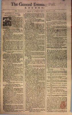 The general evening post Donnerstag 7. September 1758