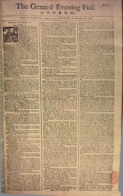 The general evening post Montag 25. September 1758