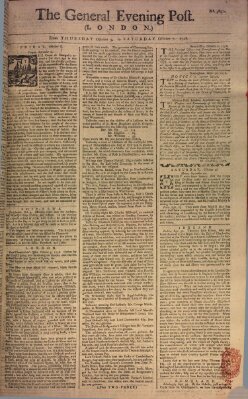 The general evening post Freitag 6. Oktober 1758