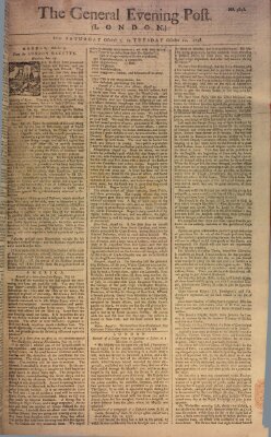 The general evening post Samstag 7. Oktober 1758