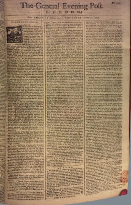 The general evening post Donnerstag 19. Oktober 1758