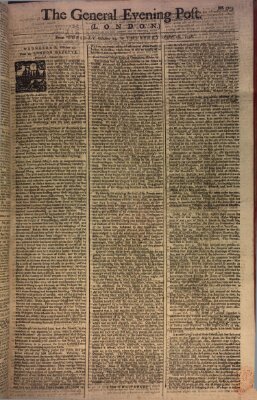 The general evening post Dienstag 24. Oktober 1758