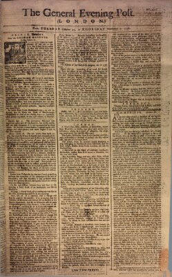 The general evening post Dienstag 31. Oktober 1758