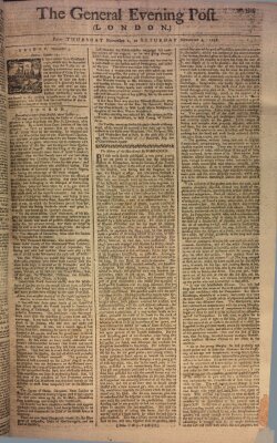 The general evening post Donnerstag 2. November 1758