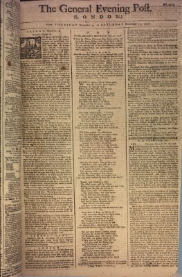 The general evening post Freitag 10. November 1758