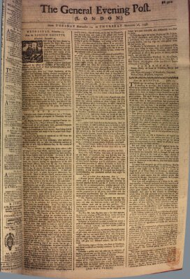 The general evening post Dienstag 14. November 1758