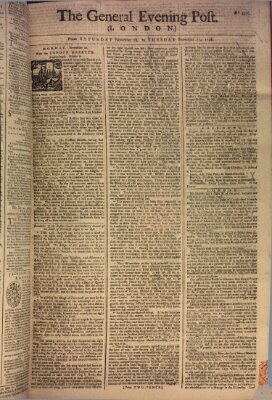 The general evening post Sonntag 19. November 1758