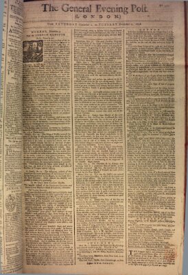 The general evening post Samstag 2. Dezember 1758