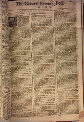 The general evening post Donnerstag 14. Dezember 1758