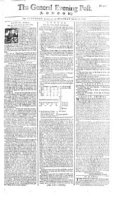 The general evening post Montag 29. Januar 1759