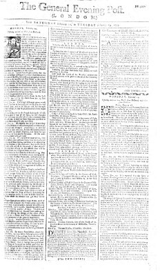 The general evening post Dienstag 13. Februar 1759