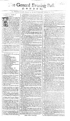 The general evening post Freitag 16. Februar 1759