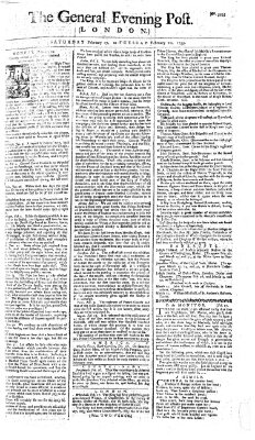 The general evening post Dienstag 20. Februar 1759