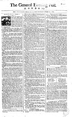 The general evening post Mittwoch 21. Februar 1759