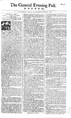 The general evening post Sonntag 4. März 1759