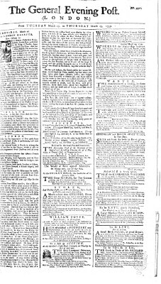 The general evening post Dienstag 27. März 1759