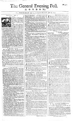 The general evening post Freitag 13. April 1759