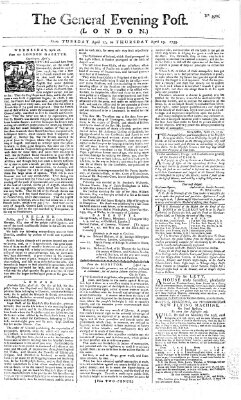 The general evening post Donnerstag 19. April 1759