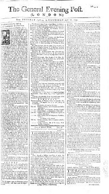 The general evening post Mittwoch 25. April 1759