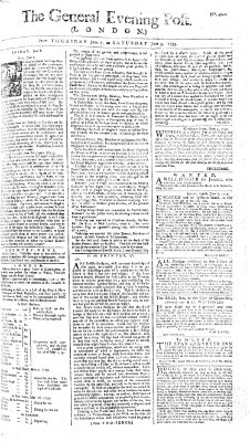 The general evening post Freitag 8. Juni 1759