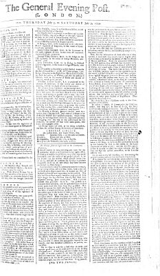 The general evening post Freitag 6. Juli 1759