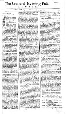 The general evening post Samstag 28. Juli 1759