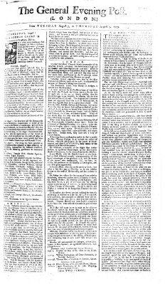 The general evening post Dienstag 7. August 1759