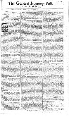 The general evening post Donnerstag 18. Oktober 1759