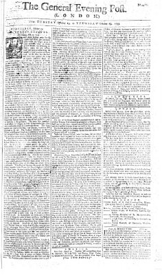 The general evening post Dienstag 23. Oktober 1759