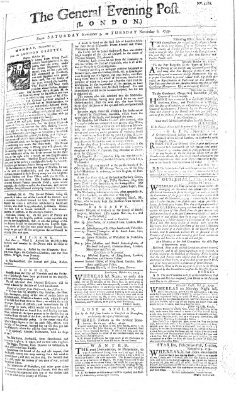 The general evening post Sonntag 4. November 1759