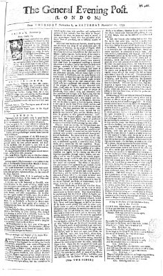 The general evening post Freitag 9. November 1759