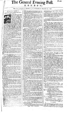 The general evening post Dienstag 27. November 1759