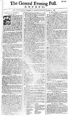 The general evening post Freitag 30. November 1759