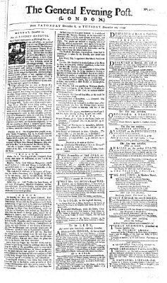 The general evening post Montag 10. Dezember 1759