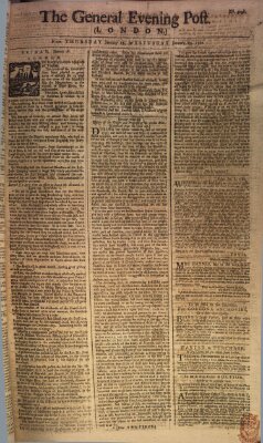 The general evening post Freitag 18. Januar 1760