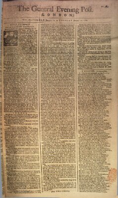 The general evening post Samstag 19. Januar 1760