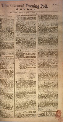 The general evening post Mittwoch 2. April 1760