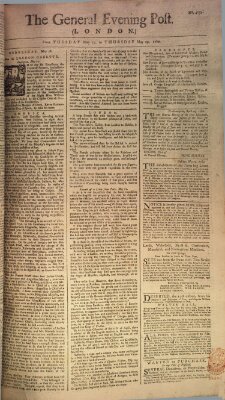 The general evening post Dienstag 27. Mai 1760