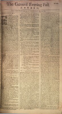 The general evening post Dienstag 17. Juni 1760