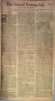 The general evening post Freitag 20. Juni 1760