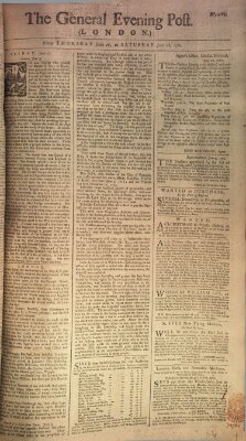 The general evening post Freitag 27. Juni 1760