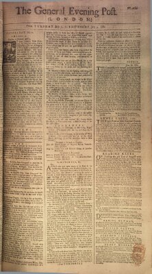 The general evening post Dienstag 1. Juli 1760