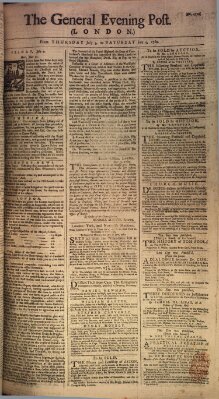 The general evening post Samstag 5. Juli 1760