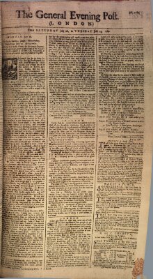 The general evening post Samstag 26. Juli 1760