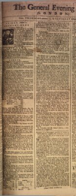 The general evening post Donnerstag 16. Oktober 1760