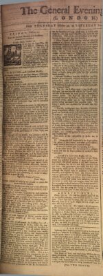 The general evening post Samstag 1. November 1760