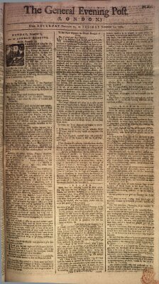 The general evening post Samstag 22. November 1760