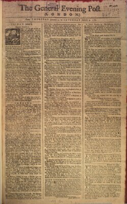 The general evening post Freitag 2. Januar 1761