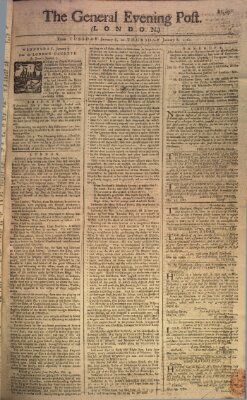 The general evening post Mittwoch 7. Januar 1761