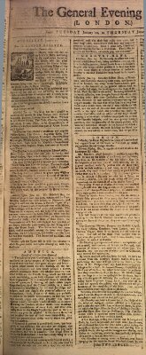 The general evening post Mittwoch 21. Januar 1761